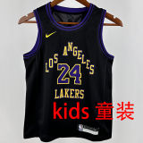 2024/25 Lakers BRYANT #24 Black Kids City Edition NBA Jersey