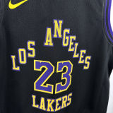 2024/25 Lakers JAMES #23 Black Kids City Edition NBA Jersey