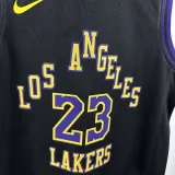 2024/25 Lakers JAMES #23 Black Kids City Edition NBA Jersey