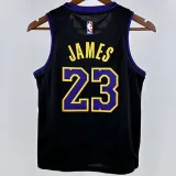 2024/25 Lakers JAMES #23 Black Kids City Edition NBA Jersey
