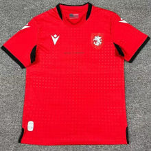 2024/25 Georgia Away Red Fans Soccer Jersey
