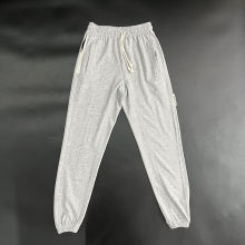 2024/25 Nk~ Grey Pure Cotton Sports Trousers Zipper style