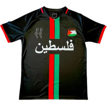 2024 Palestine Black Fans Soccer Jersey 阿拉伯文