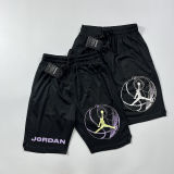2024/25 Jordon Black NBA Shorts Pants 紫色字