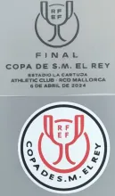 COPE DE REY FINAL Patch 2023/24 西班牙国王杯决赛 字和章 毕巴用 You can buy it alone OR tell us which jersey to print it on (You can buy it alone OR tell us which jersey to print it on. )