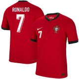 2024/25 Portugal Home Red Fans Long Sleeve Jersey