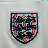 1982 England Home White Retro Soccer Jersey