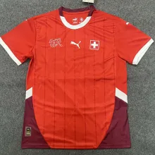 2024/25 Swizerland Home Red Fans Soccer Jersey