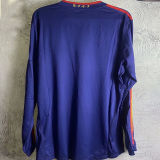 2010 Spain Away Royal Blue Retro Long Sleeve Jersey