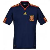 2010 Spain Away Royal Blue Retro Long Sleeve Jersey