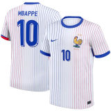 2024//25 France Away White Player Version Long Sleeve Jersey