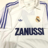 1984/85 RM White Home Retro Soccer Jersey