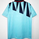 1992 England Third Blue Retro Soccer Jersey