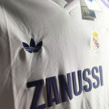 1984/85 RM White Home Retro Soccer Jersey