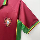 1998 Portugal Home Retro Soccer Jersey