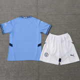 2024/25 Man City Home Blue Kids Soccer Jersey