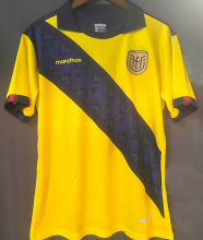 2024/25 Ecuador Home Yelllow Black Fans Soccer Jersey