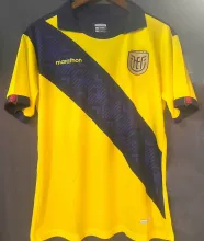 2024/25 Ecuador Home Yelllow Black Fans Soccer Jersey