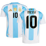 2024/25 Argentina Home Fans Long Sleeve Jersey (Have FlFA World Champion 2022 有胸前章)