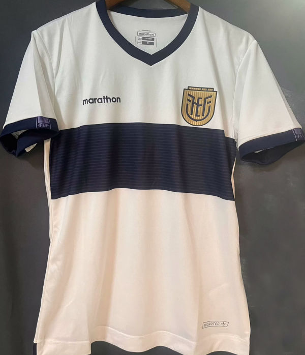 2024/25 Ecuador Away White Fans Soccer Jersey