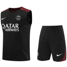 2024/25 PSG Black Vest Training Jersey(A Set)