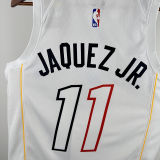 2024/25 Miami Heat JAQUEZ JR. #11 White City Edition NBA Jerseys
