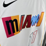 2024/25 Miami Heat JAQUEZ JR. #11 White City Edition NBA Jerseys