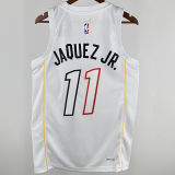 2024/25 Miami Heat JAQUEZ JR. #11 White City Edition NBA Jerseys
