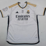 CAMPEONES #13 RM 1:1 Quality Home Supercopa de España Final Fans Jersey 2023/24 胸前小字+西班牙超级杯12右章 ★★