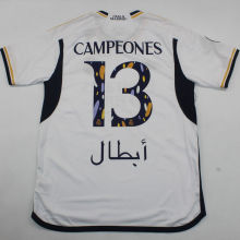 CAMPEONES #13 RM 1:1 Quality Home Supercopa de España Final Fans Jersey 2023/24 胸前小字+西班牙超级杯12右章 ★★