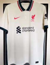 2021/22 LFC 1:1 Quality Away Beige Fans Soccer Jersey
