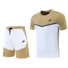 2022 Nk White Khaki Short Training Jersey(A Set)