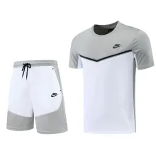 2022 Nk White Grey Short Training Jersey(A Set)