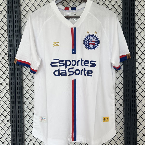 2024/25 Bahia Away White Fans Soccer Jersey