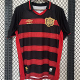 2024/25 Sport Recife Home Red Black Fans Soccer Jersey
