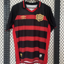 2024/25 Sport Recife Home Red Black Fans Soccer Jersey