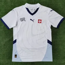2024/25 Swizerland Away White Fans Soccer Jersey