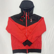 2024/25 AC Red Black Windbreaker