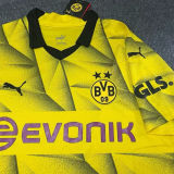 2023/24 BVB UCL Version Yellow Fans Soccer Jersey 背后广告在下面