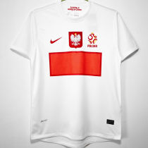 2012 Poland Home White Retro Soccer Jersey
