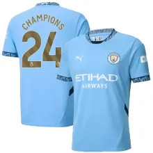 CHAMPIONS #24 Man City 1:1 Quality Home Blue Fans Jersey 2024/25 新款 ★★