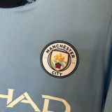 CHAMPIONS #24 Man City 1:1 Quality Home Blue Fans Jersey 2024/25 新款 ★★