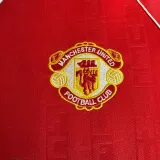 1988/90 M Utd Home Red Retro Soccer Jersey