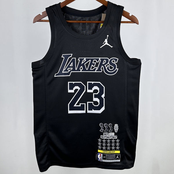 Lakers JAMES #23 Black Honor Edition NBA Jerseys