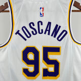 2024/25 Lakers TOSCANO #95 White NBA Jerseys