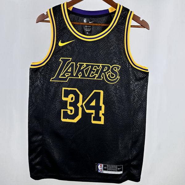 2024/25 Lakers ONEAL #34 White NBA Jerseys