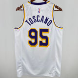 2024/25 Lakers TOSCANO #95 White NBA Jerseys