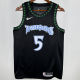 Timberwolves EDWARDS #5 Black Retro NBA Jerseys
