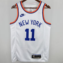 NY Knicks BRUNSON #11 White 75th Retro NBA Jerseys 75周年