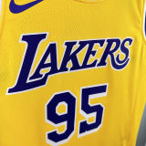 2024/25 Lakers TOSCANO #95 Yellow NBA Jerseys